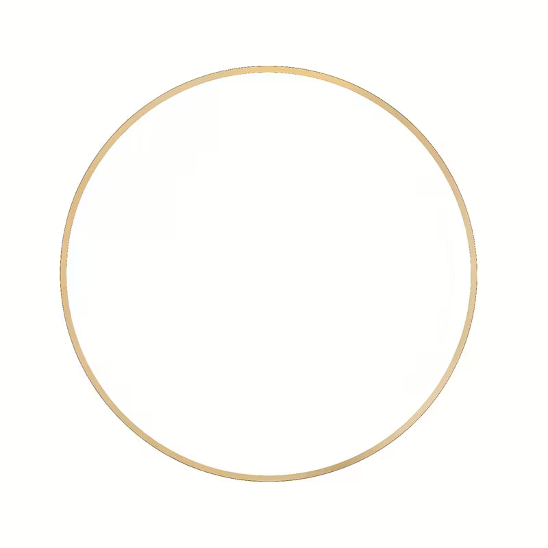 Okruglo LED ogledalo SAT u zlatnoj boji, promjera 60 cm, s senzorjem i sa zaštitom IP44.