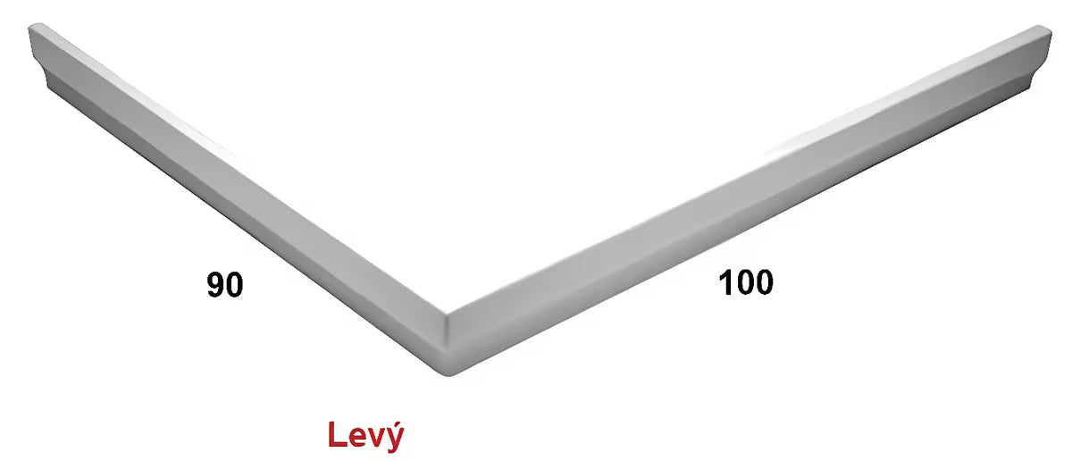 Bel levi panel za tuš kad SAT Anima iz akrila pro za prekrivanje bočne strani kadičke