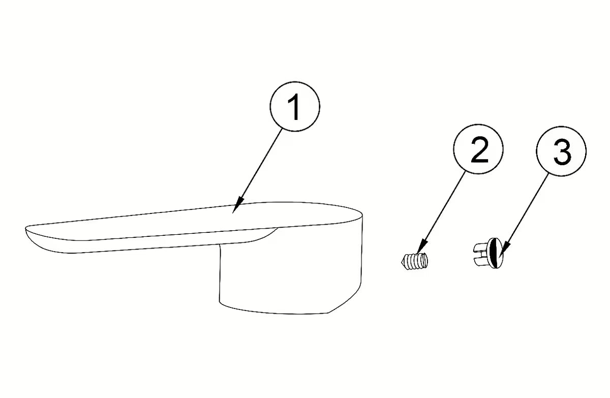 Zamjenska ručica pro kopalniške armature SAT Mood minimalističkog dizajna