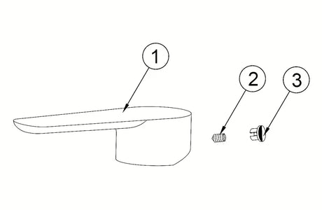 Zamjenska ručica pro kopalniške armature SAT Mood minimalističkog dizajna