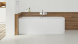Samostoječi  kotna kad SAT Mood v levi izvedbi 170x70 cm iz akrila