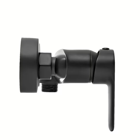 Stenska enoročna armatura za tuš SAT Mood u mat crnoj završnoj obradi.