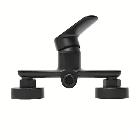 Stenska enoročna armatura za tuš SAT Mood u mat crnoj završnoj obradi.