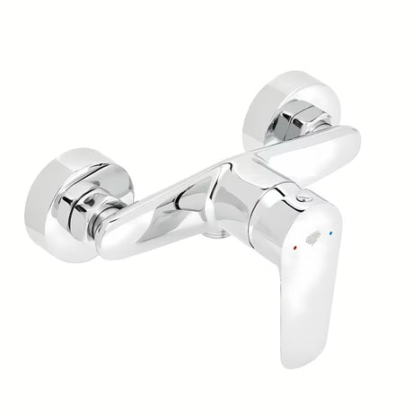 Kromirana enoročna armatura za tuš SAT Mood pro za zidnu montažu brez tuš seta.