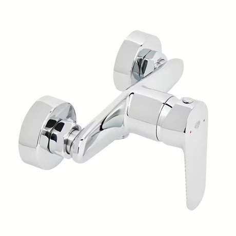 Kromirana enoročna armatura za tuš SAT Mood pro za zidnu montažu brez tuš seta.