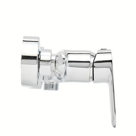 Kromirana enoročna armatura za tuš SAT Mood pro za zidnu montažu brez tuš seta.