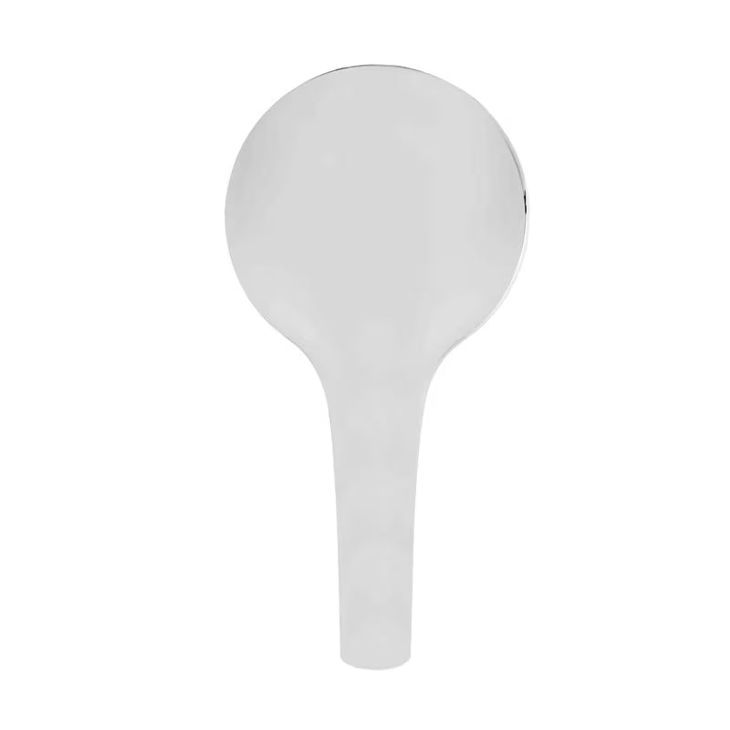 Bela in krom ročna prha tuš ročka SAT s tremi vrstami curka in premerom 12 cm.