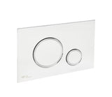 Bijela aktivirna tipka SAT pro WC školjka namijenjena pro ugradbenim modulima SAT.