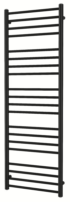Kombiniran radiator SAT Paul 144x50 cm v črni mat barvi s stranskim priklopom