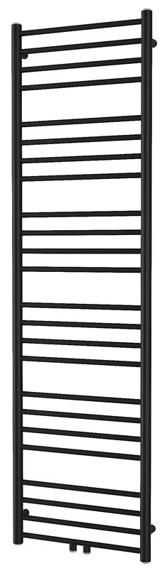Kombiniran radiator SAT Paul 174x50 cm v črni mat barvi s sredinskim priklopom