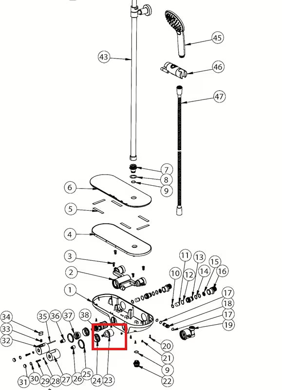 Zamjenski preklopni kartuša SAT pro tušni sistem SATSSTKP