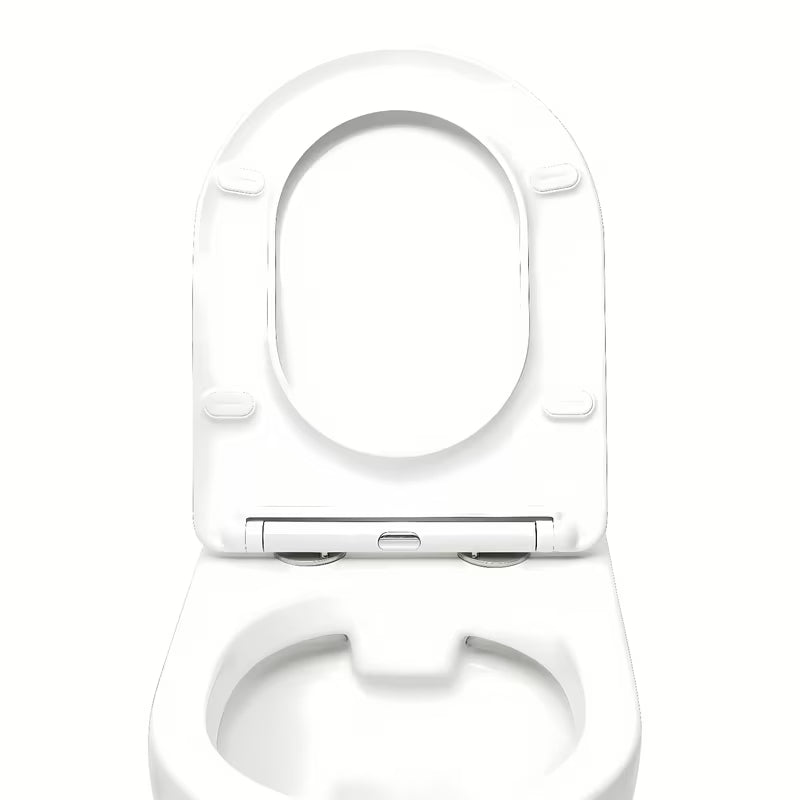 Viseča WC Školjka SAT Project v sijajno beli barvi s wc desko mehko Zapiranje Soft Close in odprtim splakovalnim robom