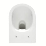 Viseča WC Školjka SAT Project v sijajno beli barvi s wc desko mehko Zapiranje Soft Close in odprtim splakovalnim robom