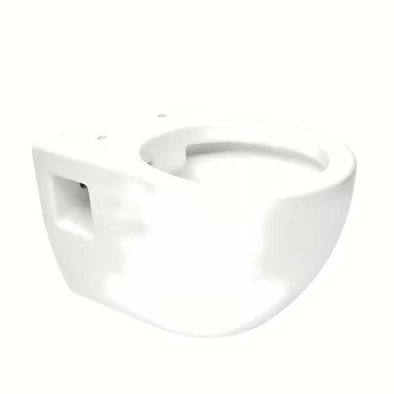 Viseča WC Školjka SAT Project v sijajno beli barvi s wc desko mehko Zapiranje Soft Close in odprtim splakovalnim robom