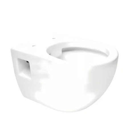Viseča WC Školjka SAT Project v sijajno beli barvi s wc desko mehko Zapiranje Soft Close in odprtim splakovalnim robom
