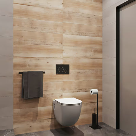 Viseča WC Školjka SAT Project v sijajno beli barvi s wc desko mehko Zapiranje Soft Close in odprtim splakovalnim robom