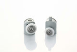 Polkrožna tuš kabina SAT Project 80x80 cm z drsnimi vrati in profili v sijajnem kromu