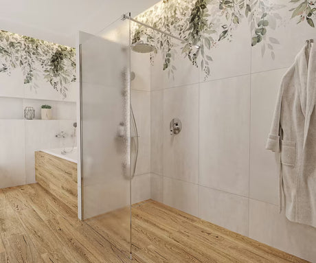 Podometna tuš i armatura za kad SAT Project u krom izvedbi s ručicom