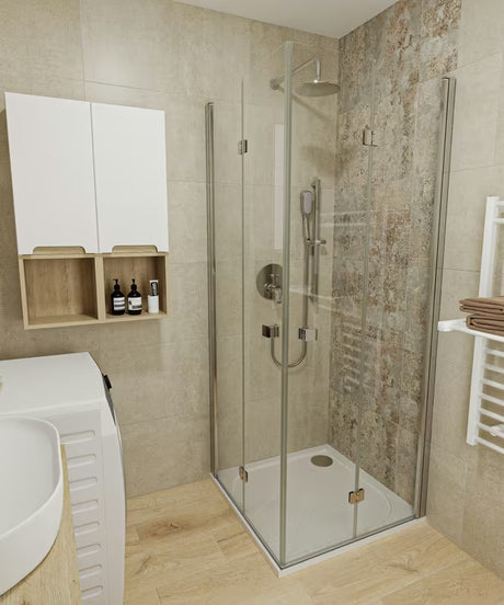 Podometna tuš i armatura za kad SAT Project u krom izvedbi s ručicom