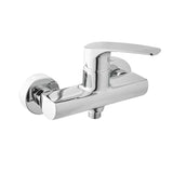 Enoročna stenska armatura za tuš SAT Project u krom izvedbi brez tuš seta.