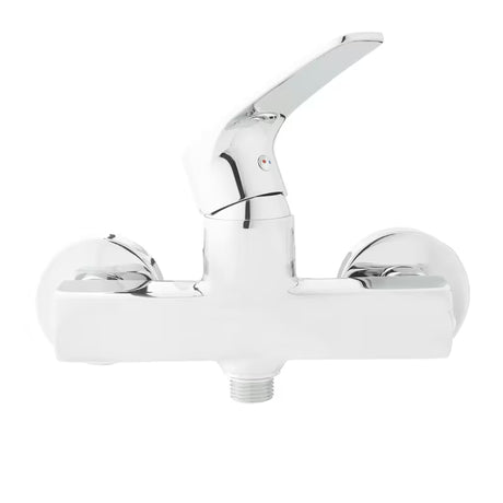 Enoročna stenska armatura za tuš SAT Project u krom izvedbi brez tuš seta.