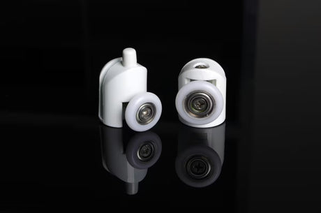 Polkrožna tuš kabina SAT Project 80x80 cm s bijelim profilima i neprozirnim staklom chinchilla