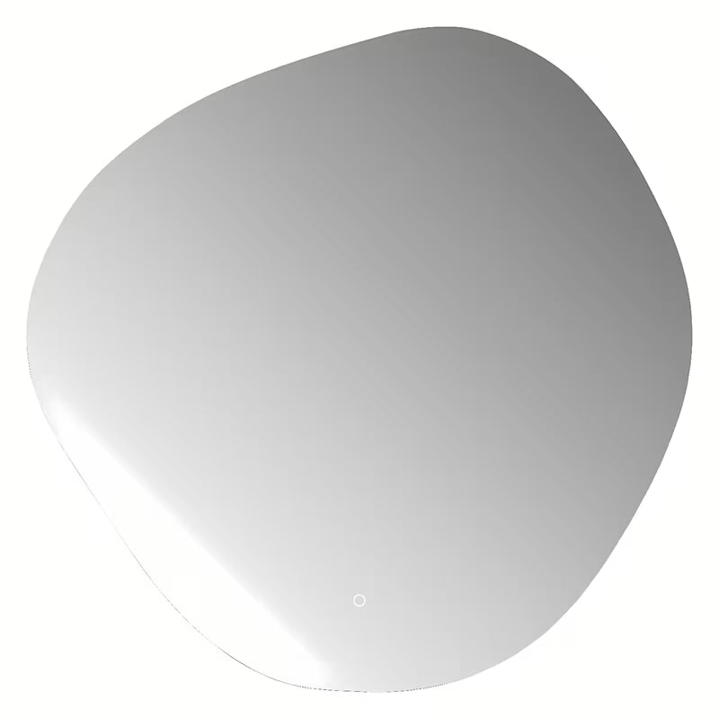Asimetrično kopalniško ogledalo SAT Purity 80x80 cm z LED osvetlitvijo in senzorjem na dotik
