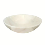 Umivalnik na ploščo SAT Purity od bijelog mramora dimenzija 43x43 cm brez preliva