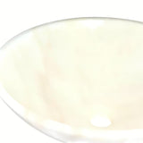 Umivalnik na ploščo SAT Purity od bijelog mramora dimenzija 43x43 cm brez preliva