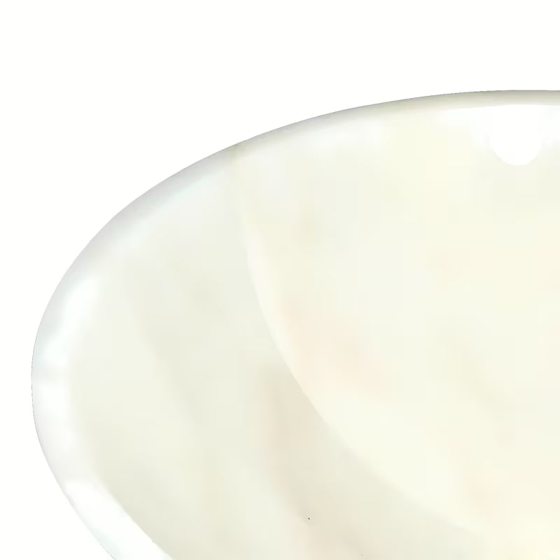 Umivalnik na ploščo SAT Purity od bijelog mramora dimenzija 43x43 cm brez preliva