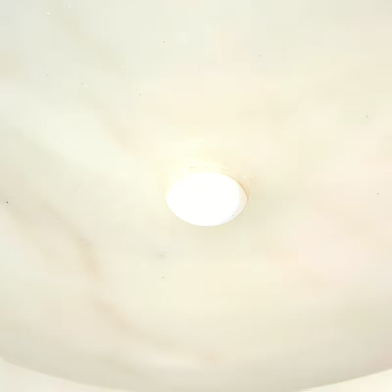 Umivalnik na ploščo SAT Purity od bijelog mramora dimenzija 43x43 cm brez preliva