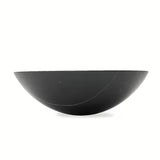 Umivalnik na ploščo SAT Purity od pravog crnog mramora dimenzija 43 x 43 cm brez preliva.