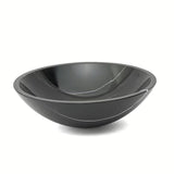 Umivalnik na ploščo SAT Purity od pravog crnog mramora dimenzija 43 x 43 cm brez preliva.