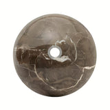 Umivalnik na ploščo SAT Purity od pravog smeđeg mramora dimenzija 43x43 cm brez preliva.