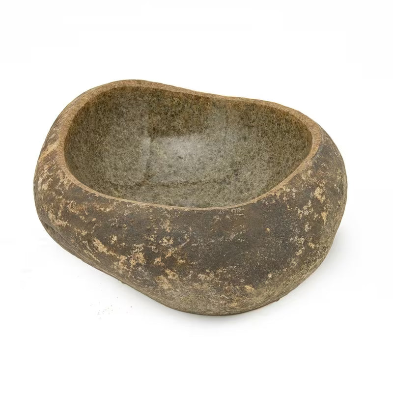 Umivalnik na ploščo SAT Purity od prirodnog riječnog kamena brez preliva