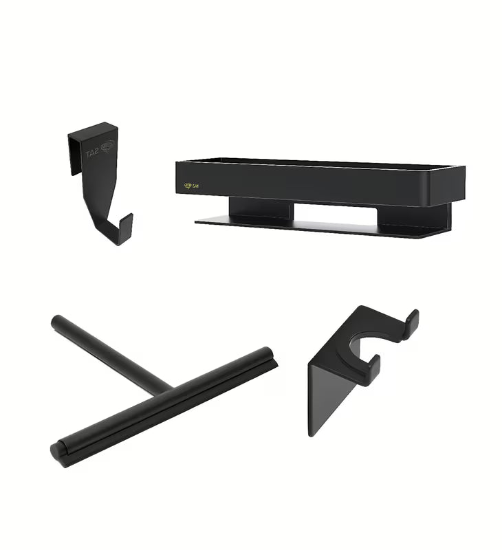 Komplet kopalniških dodatkov SAT u usklađenom dizajnu pro praktična oprema za kupaonicu.