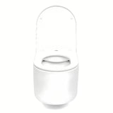 Bel viseča WC školjka SAT z brezrobnim splakovanjem Rimless in sedežem mehko Zapiranje Soft Close.
