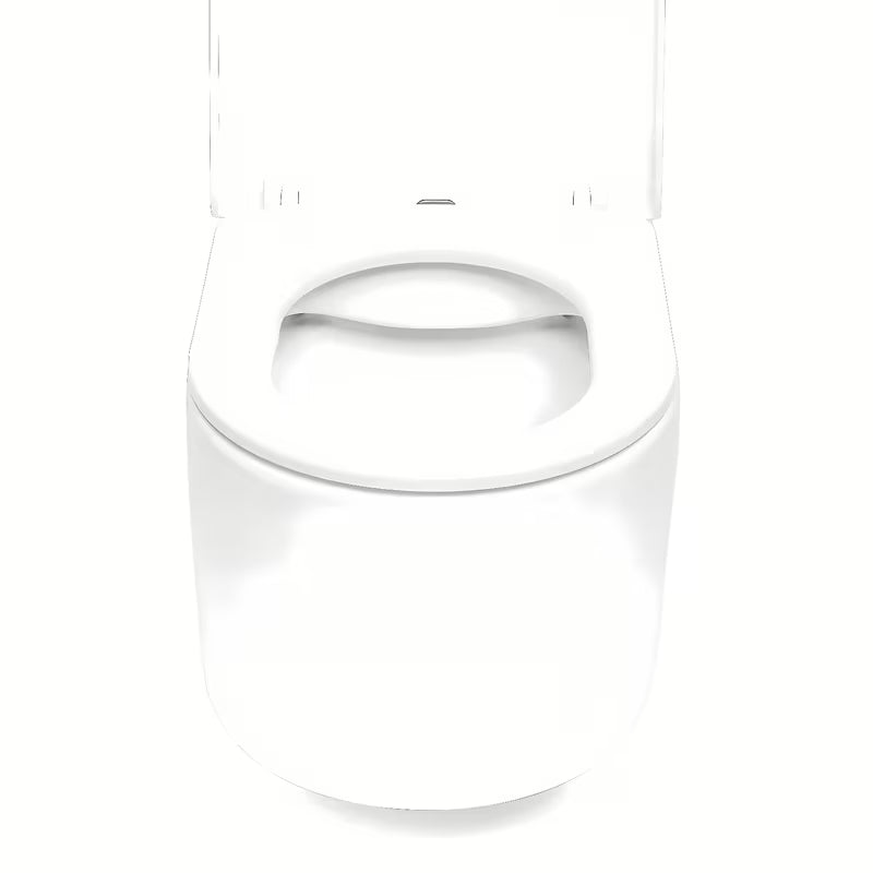 Bel viseča WC školjka SAT z brezrobnim splakovanjem Rimless in sedežem mehko Zapiranje Soft Close.