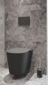 Dvokoličinsko aktivirna tipka SAT pro mehansko splakovanje v mat črni izvedbi