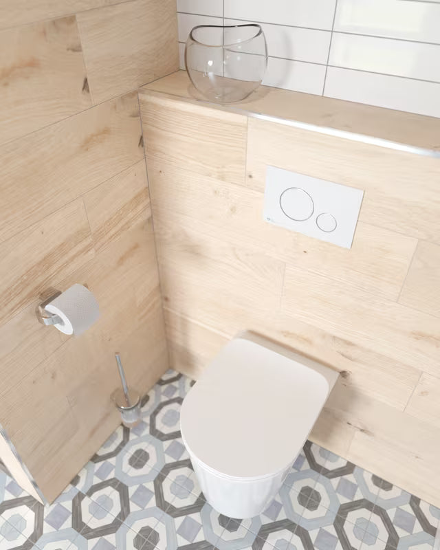 Beli aktivirna tipka SAT pro WC školjka, namenjen pro podometnim modulom SAT.