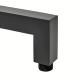 Črni držalo za nadglavno prho SAT B-Way iz kovine v dolžini 40 cm pro moderno kopalnico