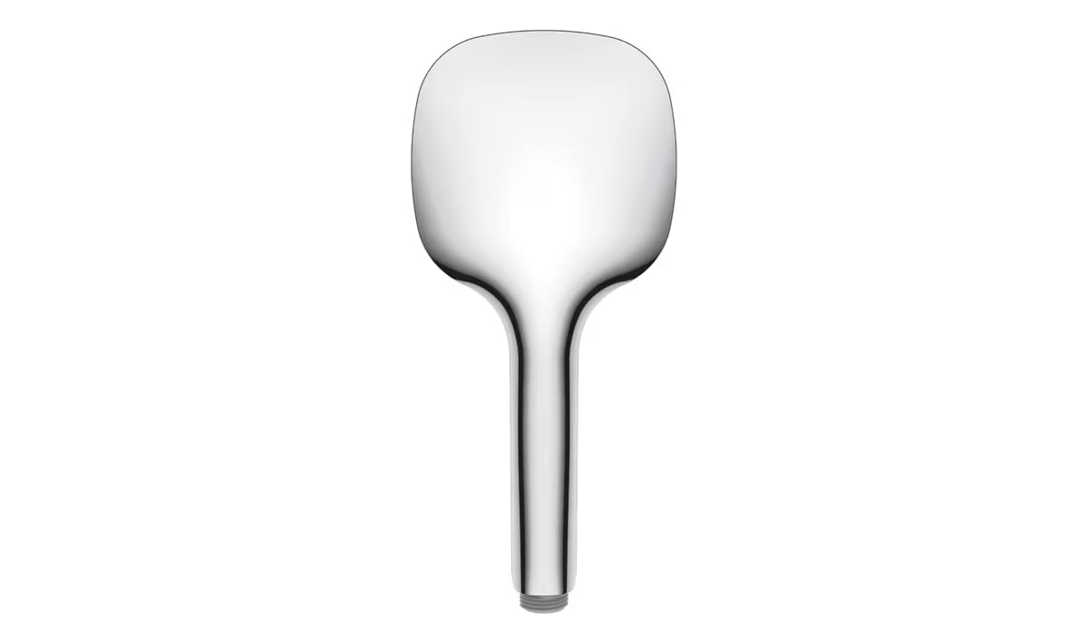 Ročna tuš ročka SAT v beli in krom izvedbi s premerom 12 cm ter gumbom EasyClick pro, 3 curki.