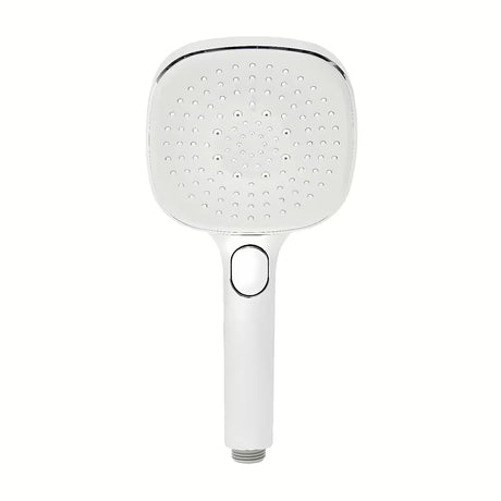 Ročna tuš ročka SAT v beli in krom izvedbi s premerom 12 cm ter gumbom EasyClick pro, 3 curki.
