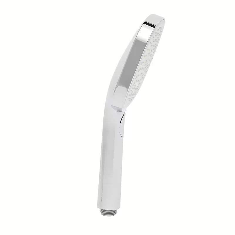 Ročna tuš ročka SAT v beli in krom izvedbi s premerom 12 cm ter gumbom EasyClick pro, 3 curki.