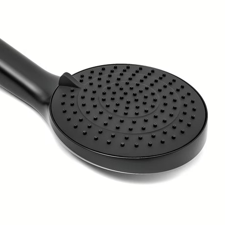 Komplet za Kad SAT v črni mat barvi s 3-funkcijsko ročno prho, cevjo 150 cm in fiksnim držalom.