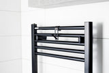Črn mat kovinski viseči kavelj SAT za radiator pro za sušenje brisač in obutve