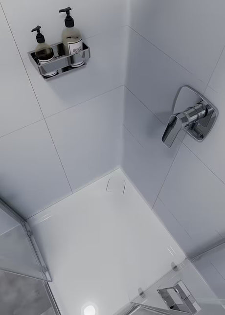 Kromirana kopalniška polica SAT Chrome iz masivne medenine z logotipom SAT