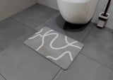 Siv WC preproga SAT Feel iz hitro sušečega poliestra