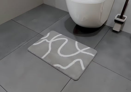 Siv WC preproga SAT Feel iz hitro sušečega poliestra