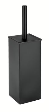 Samostoječi  črna WC ščetka SAT z minimalističnim dizajnom in silikonsko krtačo